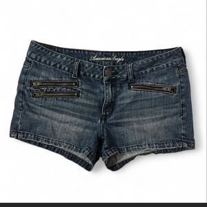 American Eagle Outfitters Dark Blue Denim Jean Shorts